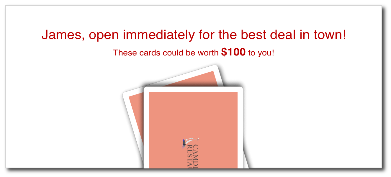 Trifold Mailer Folded Reverse